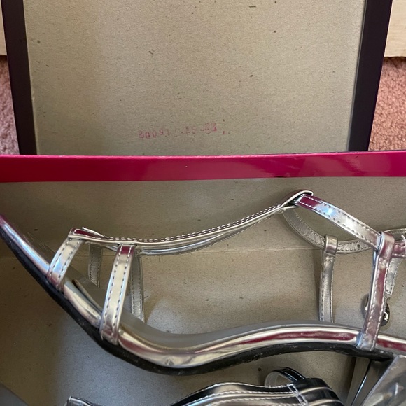 Target - Fioni: Silver Strappy Kitten Heels - Picture 13 of 15